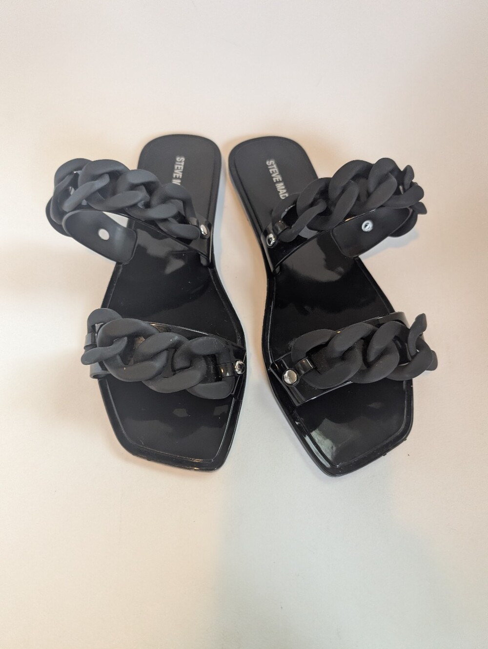 New Steve Madden Chain Link Slide Sandals  Size 9